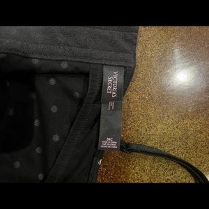 Victorias Secret polka dot and red bow corset vintage top